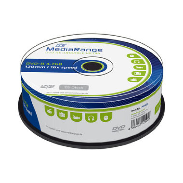 MediaRange DVD-R 4.7GB 16x spindl 25ks (MR403)