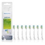 Philips Sonicare W2 Optimal White HX6068-12 biela / hlavica sonickej kefky 8 ks / štandardná veľkosť (HX6068/12)