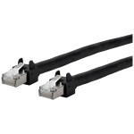 Metz Connect 13084F5000-E RJ45 sieťové káble, prepojovacie káble CAT 5e S/UTP 5.00 m čierna možno použiť pre vlečenie, krytie PUR, odolný proti UV žiareniu 1 ks; 13084F5000-E