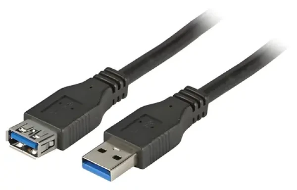 EFB / Predlžovací kábel USB-A / USB 3.2 Gen 1 (5 Gbit/s) / 3 m / čierny (K5237.3)