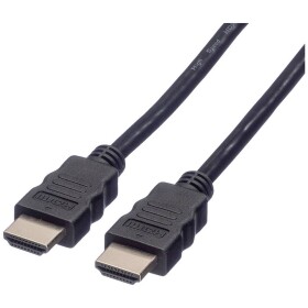 Roline HDMI prepojovací kábel Zástrčka HDMI-A, Zástrčka HDMI-A 3.00 m čierna 11.04.5543 high speed HDMI s ethernetom HDMI kábel; 11.04.5543