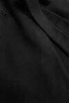 Klasický čierny dámsky kabát s prídavkom vlny (2715) odcienie czerni L (40)