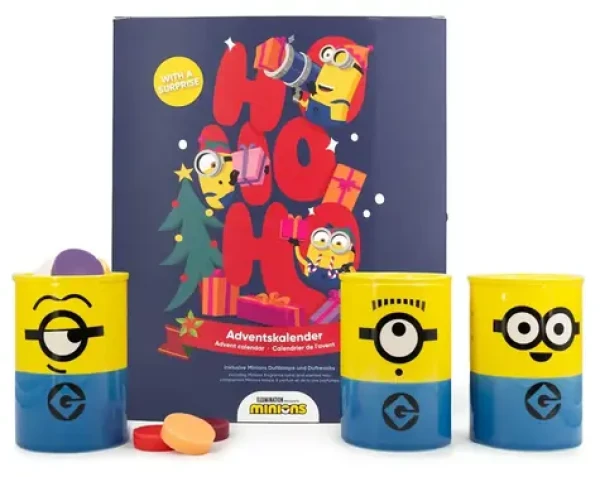 Minions Adventný kalendár s vonnou lampou / Adventný kalendár / Čajová sviečka + 24× vonný vosk (A2527)