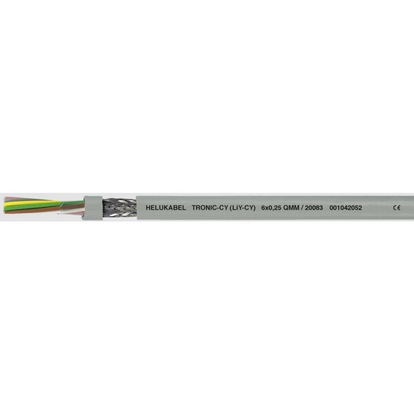 HELU 20059-1000 dátový kábel LiYCY 5 x 0.34 mm² sivá 1000 m; 20059-1000