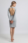 LaLupa Dress LA060 Light Grey