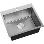 MEXEN - Solix oceľový drez 1-bowl 500 x 450 mm, nerez 6402501000-01