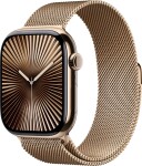 Apple Watch 10 GPS + Cellular 46mm Gold Titanium Milanese Loop M/L gold