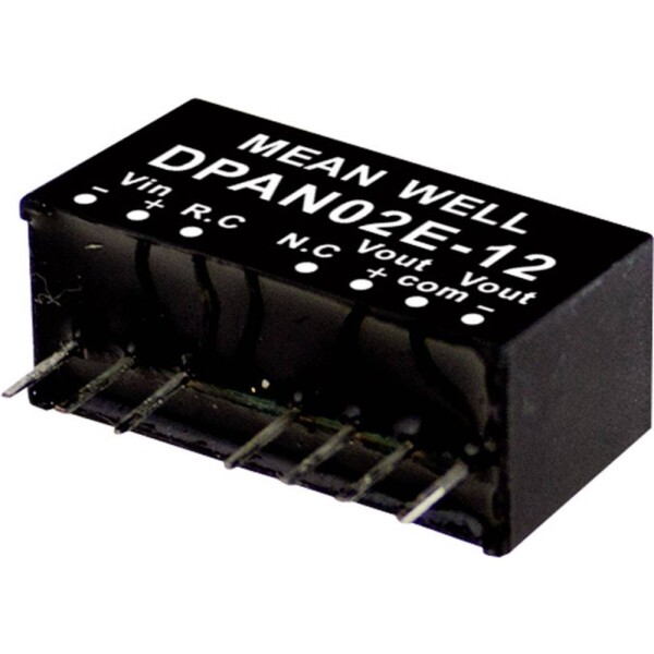 MEAN WELL DPAN02A-12 DC / DC menič napätia, modul 83 mA 2 W Počet výstupov: 2 x; DPAN02A-12