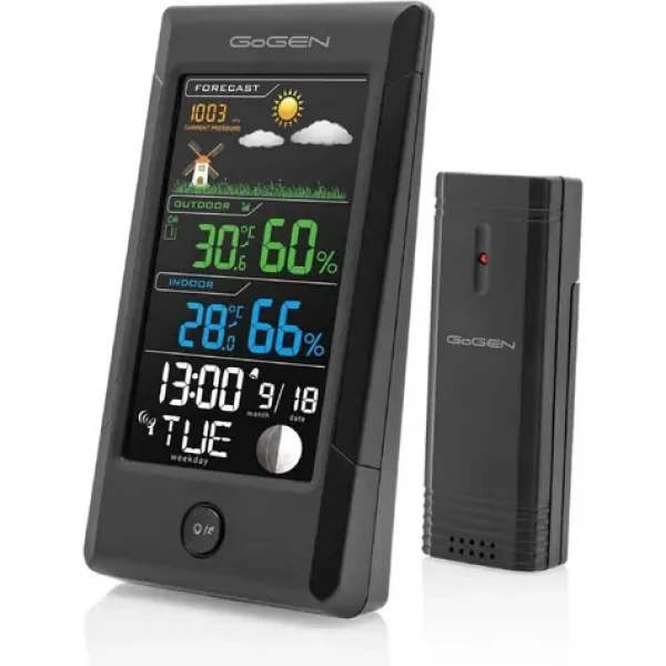 Gogen ME1296 čierna / meteorologická stanica (AGDM-HIG-GGEN-005)