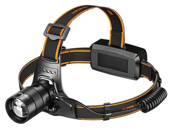 Superfire HZ01 čierna / Čelovka / UV LED / 520 lm / USB-C (HZ01)