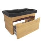 Kúpeľňová skrinka s umývadlom SAT Fusion 77,5x43x45 cm dub medový mat SATFUSION80DMBKM SATFUSION80DMBKM