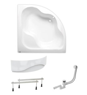 Rohová vaňa Laguna Syntia Plus 150x150 cm akrylát ľavá aj pravá SIKOSY1500ANP SIKOSY1500ANP