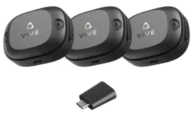 HTC VIVE Ultimate Tracker 3+1 Kit čierna / Sada pohybových senzorov pre VR / 6DoF sledovanie / 5 GHz Wi-Fi (99HAUB001-00)