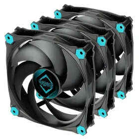 Iceberg Thermal IceGALE Silent PWM čierna 3ks / 120 mm / klzné ložisko / 21,8 dB / 51 CFM / 4-pin PWM (ICEGALE12P-BBT-3A)