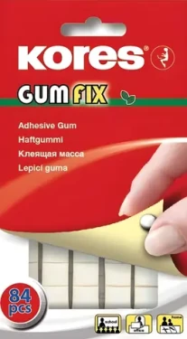 Kores GUMFIX biela / Lepiaca guma / 84 ks / znovupoužiteľná (50109020)