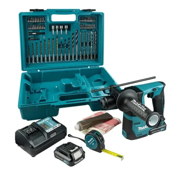 Makita HR140DWAE1 / aku búracie kladivo / 12V / 2.0Ah / SDS- PLUS / 850 ot-min / 4.900 úderov-min (HR140DWAE1)