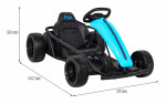 Mamido Detská elektrická motokára FX1 Drift Master modrá