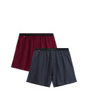 Boxerky Atlantic 2MBX-025/25 A'2 S-2XL grafitovo-červená XL