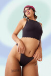 Dámske tangá ZERO Feel Bliss String - BLACK - black 0004 - SLOGGI BLACK S