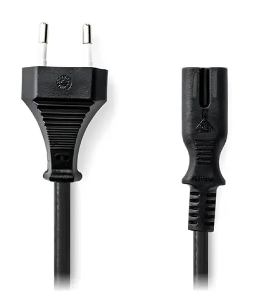Nedis napájací kábel Euro - IEC-320-C7 čierny / Napájací kábel / priamy konektor / 230 V / 5 m (CEGL11040BK50)