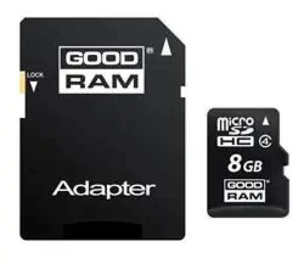 Goodram microSDHC 8 GB + adaptér / Class 4 (M40A-0080R11)