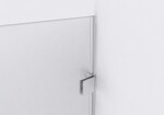 CERANO - Sprchová zástena Walk-in Orbis Top Round - Pravá - 8 mm - guľatá vzpera - chróm, mliečne sklo - 110x200 CER-999967