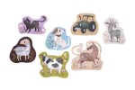 FILIBABBA Set 7 puzzle - zvieratká z farmy - Farm animals
