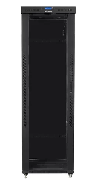 Lanberg Rozvádzač 47U čierna / Stojanový rozvádzač / 19" / 800x1200 mm / LCD panel / nosnosť 1200 kg (FF01-8247-12BL)