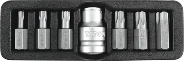 YATO YT-0416 / Sada bitov 7 ks TORX s otvorom (YT-0416)