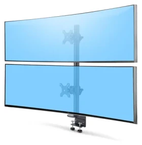 StarTech Vertikálny stojan pre 2 monitory / Vertikálny stojan pre 2 LCD / 17 - 49" / Nosnosť 32 kg / Otočný, naklápací (H2MPV-MONITOR-MOUNT)