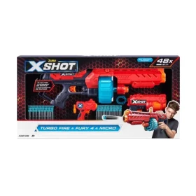 Zuru X-Shot Excel Combo Pack Turbo Fire amp; Fury 4 amp; Micro