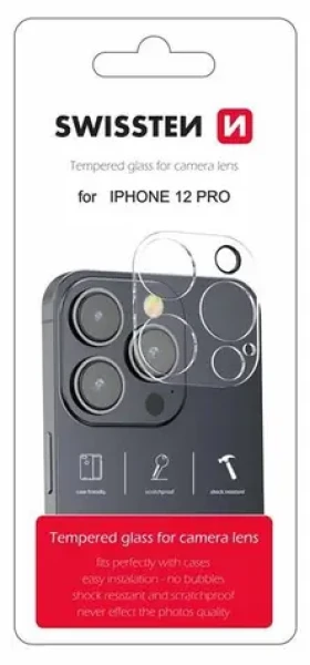 Swissten Ochranné sklo šošoviek fotoaparátu pre Apple iPhone 12 Pro (94500103)