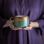 Bloomingville Hrnček Sheen Green 400 ml