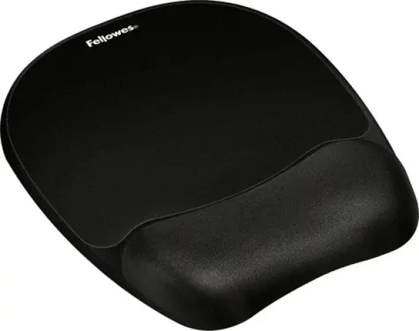 Fellowes penová čierna / Podložka pod myš a zápästie / Pamäťová pena / 230 × 220 × 20 mm