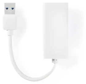 Nedis adaptér USB-A - RJ45 biely / Adaptér / USB 3.2 Gen 1 / 1 Gbps / 20 cm (CCGB61950WT02)