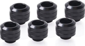 Alphacool Alphacool Eiszapfen PRO 13mm HardTube Fitting G1 / 4 - Deep Black Sixpack, connection