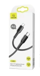USAMS SJ406 U43 Fast Charging Lightning - Type-C Fast Dátový Kábel 1.2m čierna (6958444984667)
