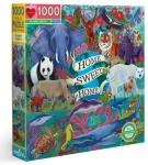 EEBOO Štvorcové puzzle Planéta Zem