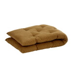 MADAM STOLTZ Bavlněná matrace Sugar almond / Black 45 × 125 cm