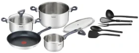 TEFAL Daily Cook G713SB74 11ks / sada hrncov + kuchynské náčinie / 3x hrniec / 1x panvica / 2x pokrievka / 5x kuchynské náčinie (G713SB74)