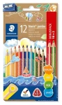 Staedtler Noris triplus Jumbo / Pastelky / trojhranné / 12 ks / s strúhadlom (128 NC12P1)