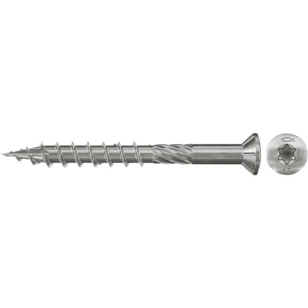 Fischer 660607 terasové skrutky 5 mm 60 mm ITX nerezová ocel 150 ks; 660607