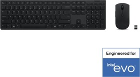 Lenovo Lenovo 4X31K03931 klawiatura Dołączona myszka RF Wireless + Bluetooth US English Čierny