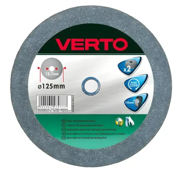 Verto 61H605 / Keramický brúsny kotúč / 150x12,7x20 mm / 2 ks (61H605)