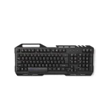 Nedis GKBD200BKDE - Herná Klávesnica Čierna / Osvetlenie RGB / USB 2.0 / Herné Rozloženie Kláves / Kovový Design (GKBD200BKDE)