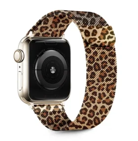 Tech-Protect Lamano hnedo-čierna / Remienok pre Apple Watch / 40/41/42 mm