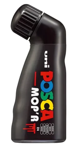 POSCA PCM-22 čierna / Permanentný značkovač / extra silný okrúhly hrot / 3-19 mm / na vodnej báze (183299)