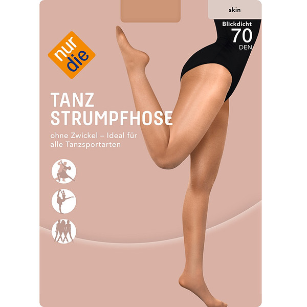 Tanečné pančuchové nohavice NUR DIE DANCE PANTYHOSE 70 DEN - NUR DIE - telová L