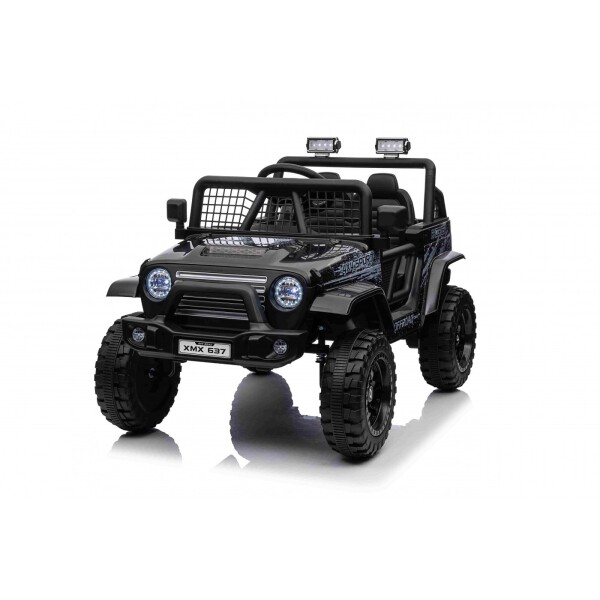 Mamido Mamido Elektrické autíčko OFF ROAD EXTREME 4x4 čierne 24V | 200W | 50 kg | EVA | LED | 2,4 Ghz | ECO koža