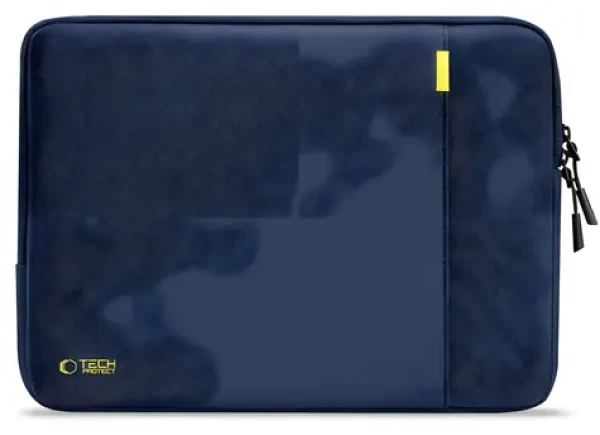 Tech-Protect Defender tmavo modrá / Taška pre notebook / 13-14" / polstrovaná / 4 vrecká / nastaviteľný popruh